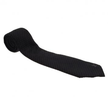 Pre Owned Louis Vuitton Black Petit Damier Tie