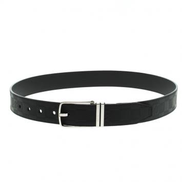 Pre Owned Louis Vuitton Damier Embossed Leather Reversible Boston Belt 90CM