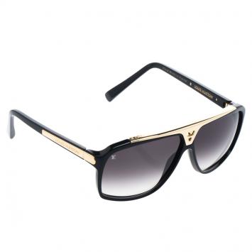 Pre Owned Louis Vuitton Black Z0350W Evidence Square Sunglasses