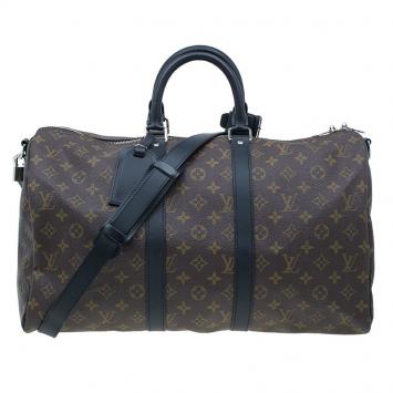 Pre Owned Louis Vuitton Monogram Canvas Macassar Keepall Bandouliere 45