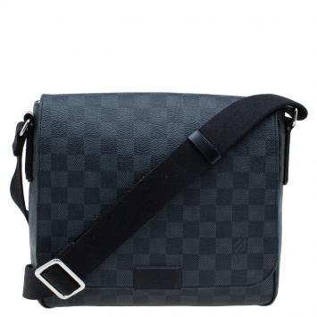 Pre Owned Louis Vuitton Damier Graphite Canvas District PM Bag