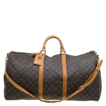 Pre Owned Louis Vuitton Monogram Canvas Keepall Bandouliere 60 