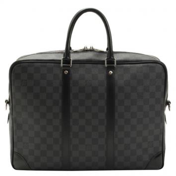 Pre Owned Louis Vuitton Damier Graphite Porte Documents Voyage Briefcase GM
