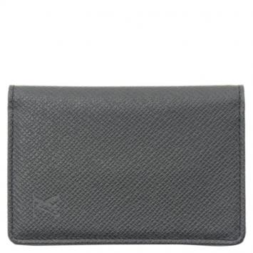 Pre Owned Louis Vuitton Black Taiga Leather Wallet