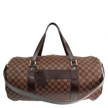 Pre Owned Louis Vuitton Damier Ebene Canvas Sac Polochon Duffel Bag