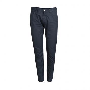 Pre Owned Louis Vuitton Grey Cotton Straight Fit Trousers L