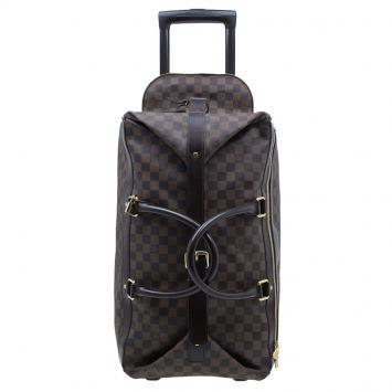 Pre Owned Louis Vuitton Damier Ebene Coated Canvas Eole Rolling Luggage 50 cm