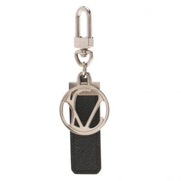 Pre Owned Louis Vuitton Black Taiga Leather LV Club Bag Charm