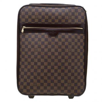 Pre Owned Louis Vuitton Damier Ebene Canvas Pegase 45 Luggage