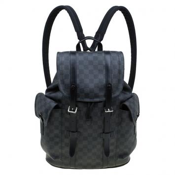 Pre Owned Louis Vuitton Damier Graphite Canvas Christopher PM Backpack