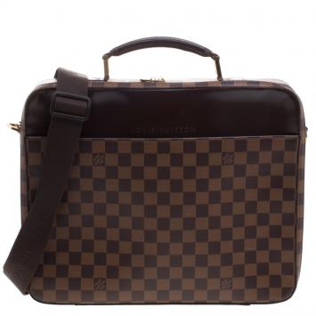 Pre Owned Louis Vuitton Damier Ebene Canvas Porte Ordinateur Sabana Bag