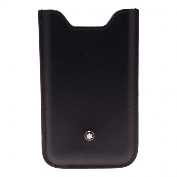 Pre Owned Montblanc Black Soft Leather Meisterstuck iPhone 4/4S Case