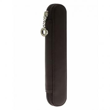 مملوكة مسبقًا Montblanc Brown Leather Meisterstuck Zip Pen Pouch
