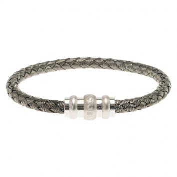 Pre Owned Montblanc Woven Silver Bracelet