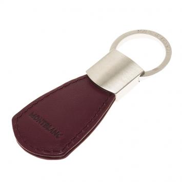 Pre Owned Montblanc Purple Leather Key Fob Triangle Key Ring