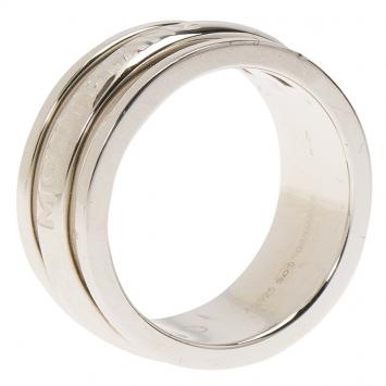Pre Owned Montblanc Creative Silver Skeletted Men's Band Ring Size 62
