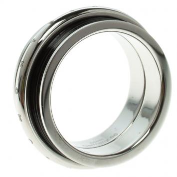 Pre Owned Montblanc Men's Contemporary Collection Black PVD Steel Sliding Ring Size 66