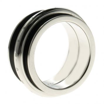 Pre Owned Montblanc Men's Contemporary Collection Black PVD Steel Sliding Ring Size 64