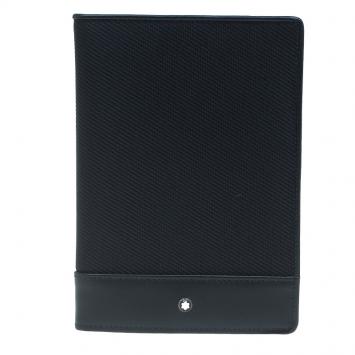 Pre Owned Montblanc Black Meisterstück Leather Nightflight Passport Holder