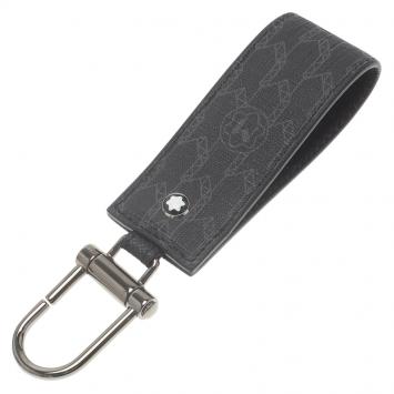 مملوكة مسبقًا Montblanc Black Signature Leather Meisterstuck Keyring