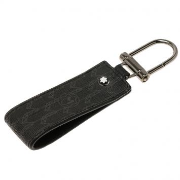 Pre Owned Montblanc Black Signature Leather Meisterstuck Keyring