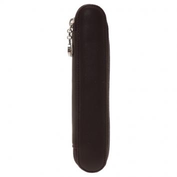 Pre Owned Montblanc Brown Leather Meisterstuck Zip Pen Pouch