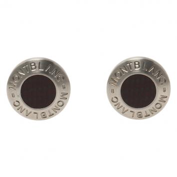 Pre Owned Montblanc Black Stainless Steel Heritage Men's Cufflinks