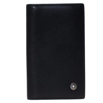 مملوكة مسبقًا Montblanc Black Leather Westside Business Card Holder