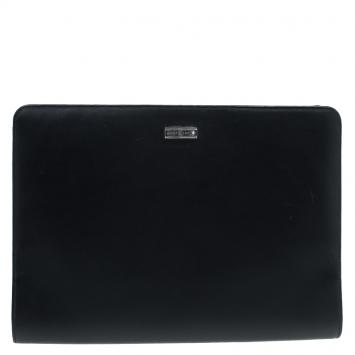 Pre Owned Montblanc Black Leather Document Case