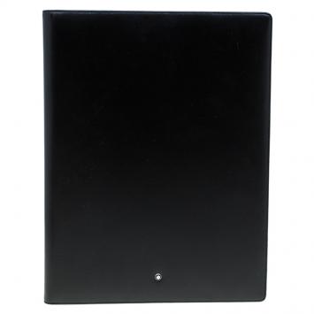 Pre Owned Montblanc Black Leather Conference Folder