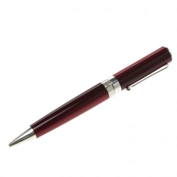 Pre Owned Montegrappa Red Resin Silver Ballpoint Pen