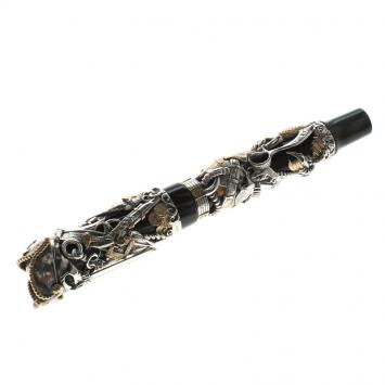 Pre Owned Montegrappa Cult Collection Pirates Limited Edition Silver Rollerball Pen