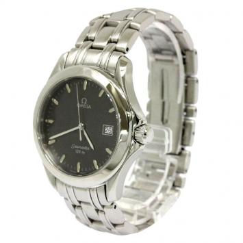Pre Owned Omega Grey Stainless Steel Seamaster Men's Wristwatch 36MM
