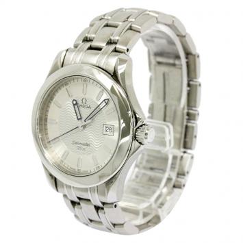 Pre Owned Omega Silver Stainless Steel Seamaster Men's Wristwatch 36MM