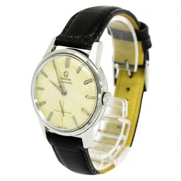 Pre Owned Omega Yellow Stainless Steel Seamaster Men's Wristwatch 35MM