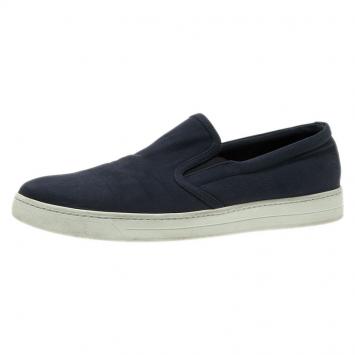 Pre Owned Prada Sport Navy Blue Loafers Size 43