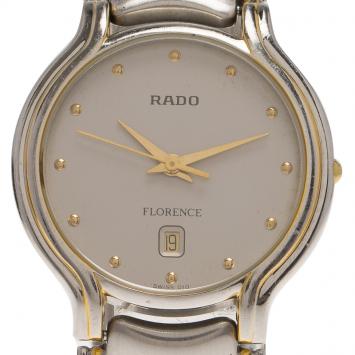 Pre Owned Rado Grey Stainless Steel Florence Men's Wristwatch 32MM