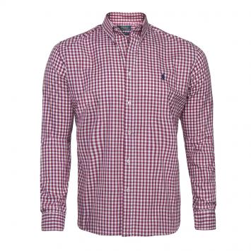 Pre Owned Polo Ralph Lauren Red Checked Long Sleeve Shirt L