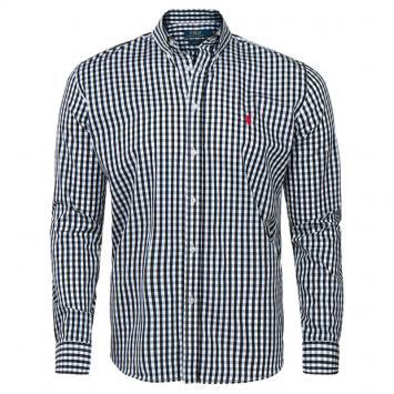 Pre Owned Polo Ralph Lauren Monochrome Checked Long Sleeve Shirt XL