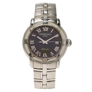 Pre Owned Raymond Weil Grey Stainless Steel Parsifal Men's Wristwatch 39MM