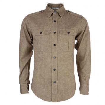 Pre Owned Saint Laurent Paris Men's Paris Beige Shirt S