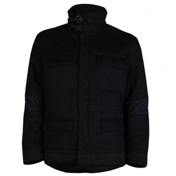 Pre Owned Saint Laurent Paris Black Quilted Jacket L