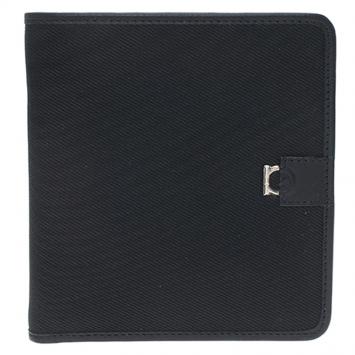 Pre Owned Salvatore Ferragamo Black Canvas Bi-Fold Wallet