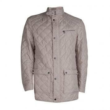 Pre Owned Salvatore Ferragamo Beige Quilted Jacket L