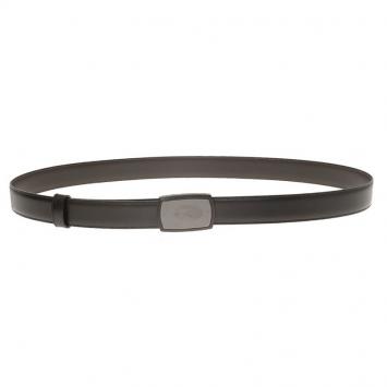 Pre Owned S.T. Dupont Black Leather Belt 