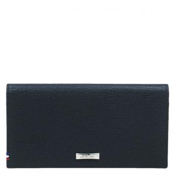 Pre Owned S.T. Dupont Black Leather Bi Fold Wallet