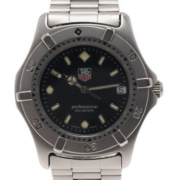 Pre Owned Tag Heuer Black Stainless Steel 2000 Classic Men's Wristwatch 38MM