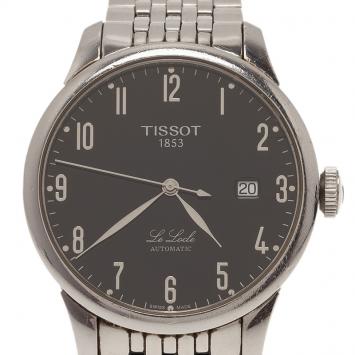Pre Owned Tissot Black Stainless Steel Le LocleL164/264 Men's Wristwatch 39MM 