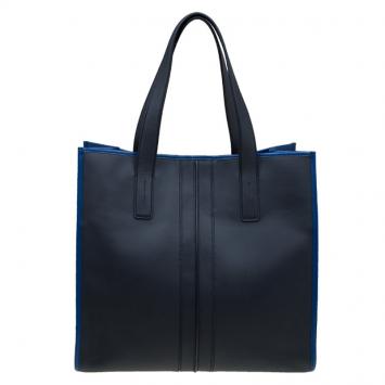 Pre Owned Tod's Black Leather Script Tote