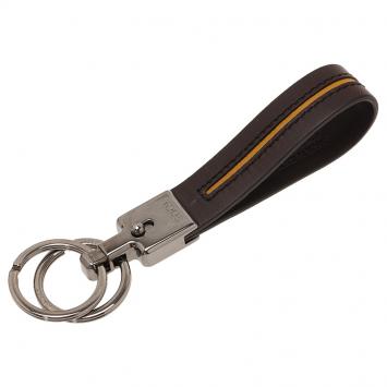 Pre Owned Tod's Brown Leather Valet Keyring